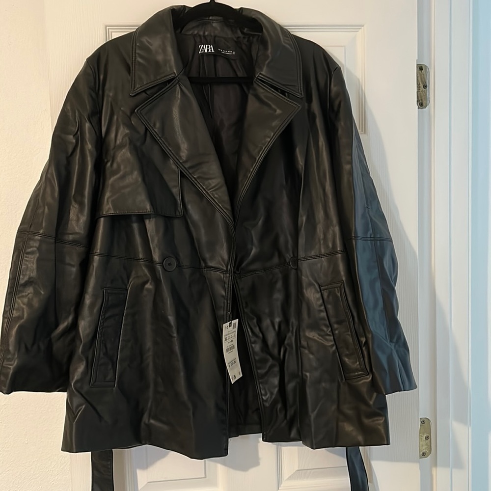 Zara leather jacket